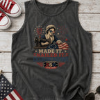 Betsey Ross 'Made It, Nailed It, Changed History' Vintage Sewing 1776 Flag Tank Top, America 250