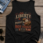 Life, Liberty & The Hot Dogs Patriotic Eagle BBQ America 250 Tank Top