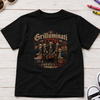 Founding Fathers Grilluminati Patriotic Youth Tee, America250 1776–2026 Vintage Shirt