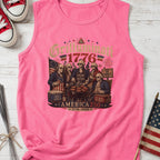 Founding Fathers Grilluminati Patriotic Tank Top, America250 1776–2026 Vintage Shirt