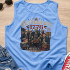 Founding Fathers Grilluminati Patriotic Tank Top, America250 1776–2026 Vintage Shirt