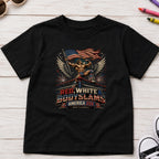 Patriotic 'Red, White, & Body Slams' Graphic Youth Tee, Wrestling Top