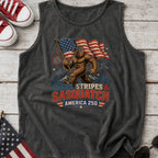 Stars, Stripes & Sasquatch T-Shirt, Patriotic America 250 Bigfoot Tank Top