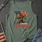 Stars, Stripes & Sasquatch T-Shirt, Patriotic America 250 Bigfoot Tank Top