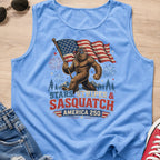 Stars, Stripes & Sasquatch T-Shirt, Patriotic America 250 Bigfoot Tank Top