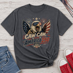 Patriotic Eagle T-Shirt — “Caw Caw It's America 250” Vintage Fourth of July Tee