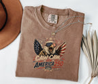 Patriotic Eagle T-Shirt — “Caw Caw It's America 250” Vintage Fourth of July Tee