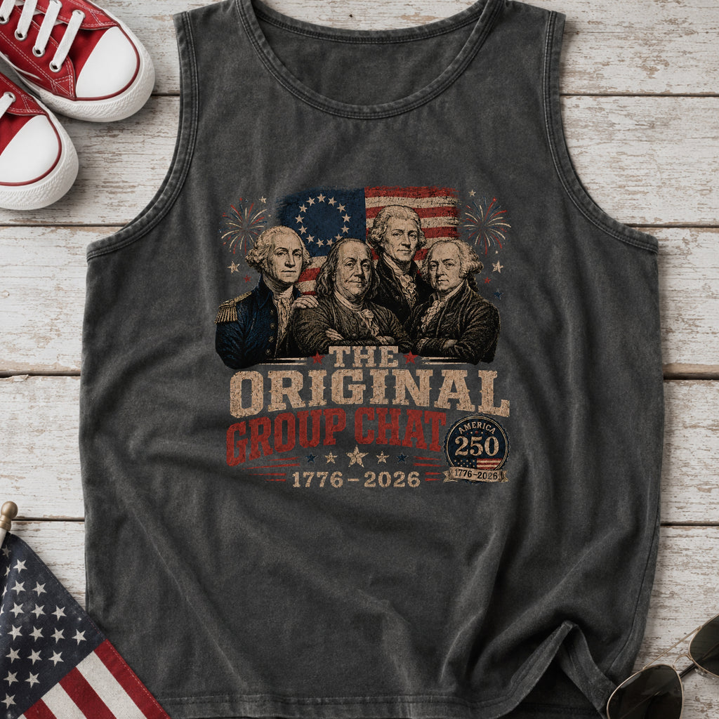 The Original Constitution Group Chat Vintage Patriotic Tank Top, America250