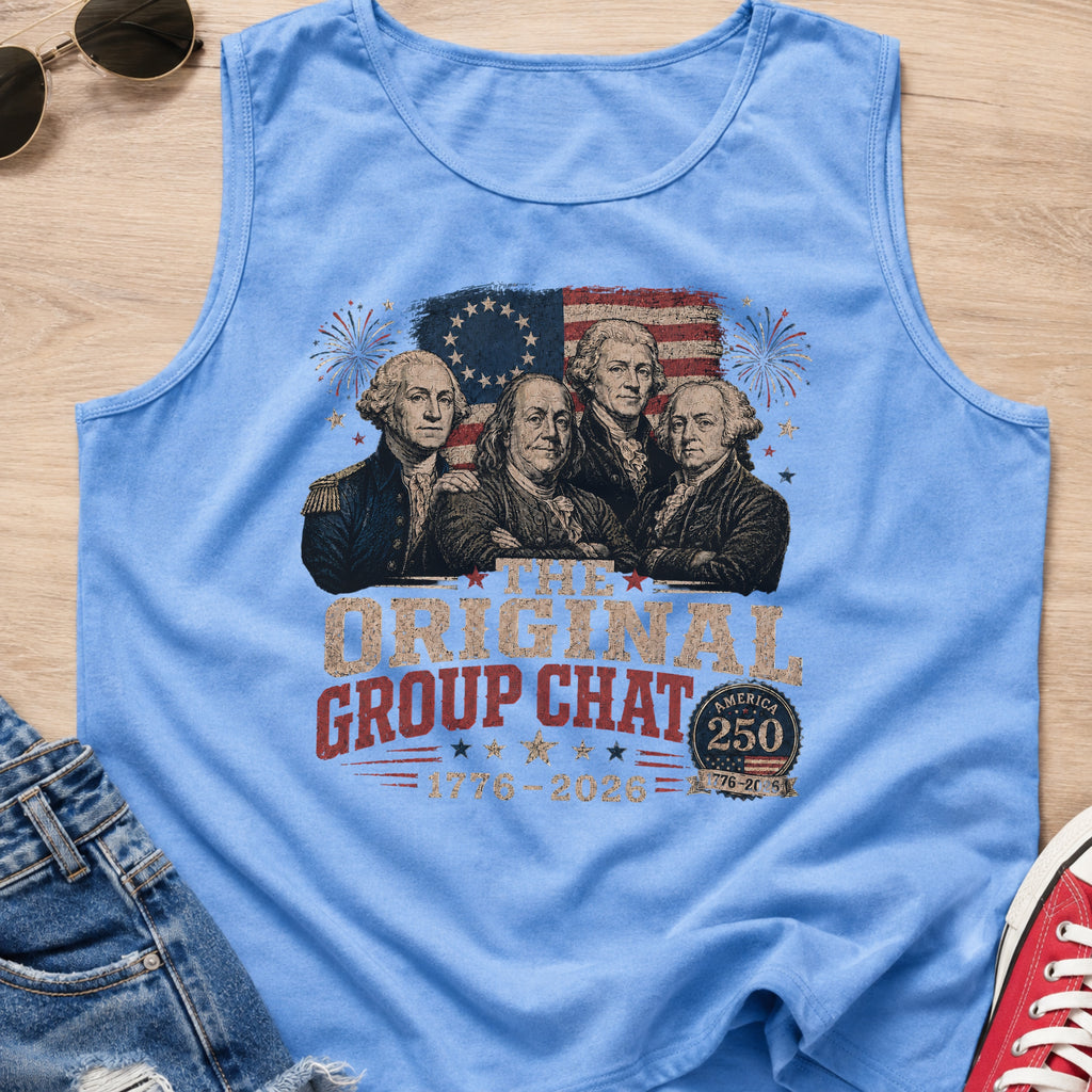 The Original Constitution Group Chat Vintage Patriotic Tank Top, America250