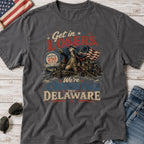 Get in Losers, We're Crossing Delaware Patriotic George Washington Vintage Design T-Shirt