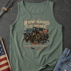 Row Hard or Go Home Tank Top, Delaware Row Boat Club America 250