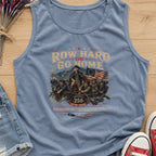 Row Hard or Go Home Tank Top, Delaware Row Boat Club America 250