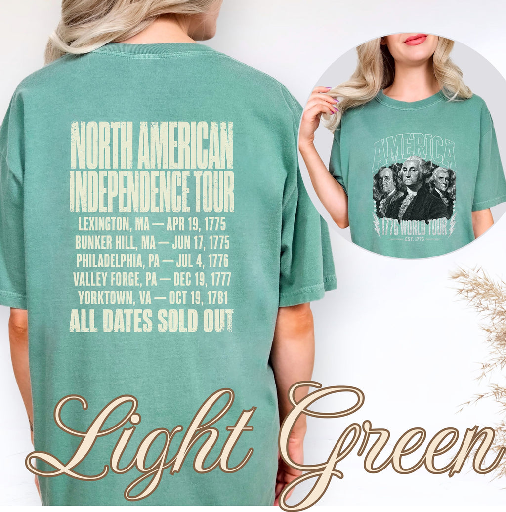 America 1776 World Tour T-Shirt, America 250 Independence Tour Tee
