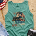 13 Stars Zero Regrets Vintage Betsy Ross Flag Tank Top