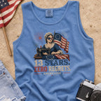 13 Stars Zero Regrets Vintage Betsy Ross Flag Tank Top