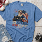 13 Stars Zero Regrets Vintage Betsy Ross Flag T-Shirt