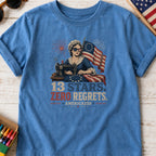 13 Stars Zero Regrets Vintage Betsy Ross Flag Youth Tee