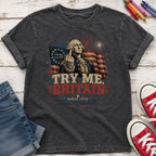 Try Me Britain Youth Tee, Patriotic America 250 Independence Day