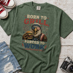 Born to Grill Forced to Work Patriotic BBQ T-Shirt — America 250