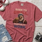 Born to Grill Forced to Work Patriotic BBQ T-Shirt — America 250