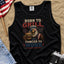 Born to Grill Forced to Work Patriotic BBQ Tank Top, America 250