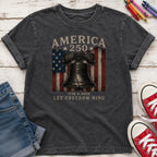 Liberty Bell "Still Cracked, Still Free" Patriotic Youth Tee, America 250