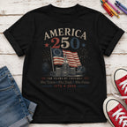 America 250 Vintage Flag Youth Top, 1776–2026 Flag Heritage Tee, One Nation One People One Future
