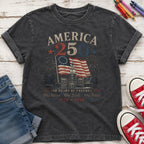 America 250 Vintage Flag Youth Top, 1776–2026 Flag Heritage Tee, One Nation One People One Future