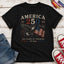 America 250 Patriotic Eagle & Flag Youth Tee, 250 Years of Freedom
