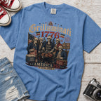 Founding Fathers Grilluminati Patriotic T-Shirt, America250 1776–2026 Vintage Tee