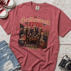 Founding Fathers Grilluminati Patriotic T-Shirt, America250 1776–2026 Vintage Tee