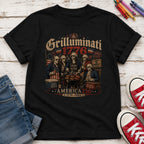 Founding Fathers Grilluminati Patriotic Youth Tee, America250 1776–2026 Vintage Shirt
