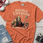 Highly Charged Since 1776 Benjamin Franklin Patriotic Beer America250 T-Shirt