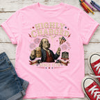 Highly Charged Since 1776 Benjamin Franklin Patriotic Beer America250 Youth Tee