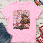 Life, Liberty & The Hot Dogs Patriotic Eagle BBQ America 250 Youth Tee