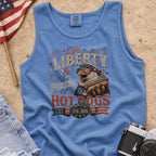 Life, Liberty & The Hot Dogs Patriotic Eagle BBQ America 250 Tank Top