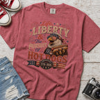 Life, Liberty & The Hot Dogs Patriotic Eagle BBQ America 250 T-Shirt