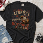 Life, Liberty & The Hot Dogs Patriotic Eagle BBQ America 250 T-Shirt