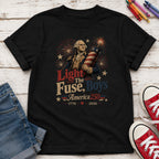 Light the Fuse, Boys Vintage America 250 Fourth of July Youth Tee