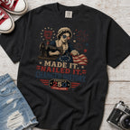 Betsey Ross 'Made It, Nailed It, Changed History' Vintage Sewing 1776 Flag T-Shirt, America 250