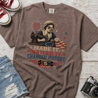 Betsey Ross 'Made It, Nailed It, Changed History' Vintage Sewing 1776 Flag T-Shirt, America 250