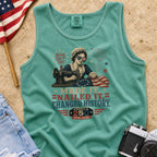 Betsey Ross 'Made It, Nailed It, Changed History' Vintage Sewing 1776 Flag Tank Top, America 250