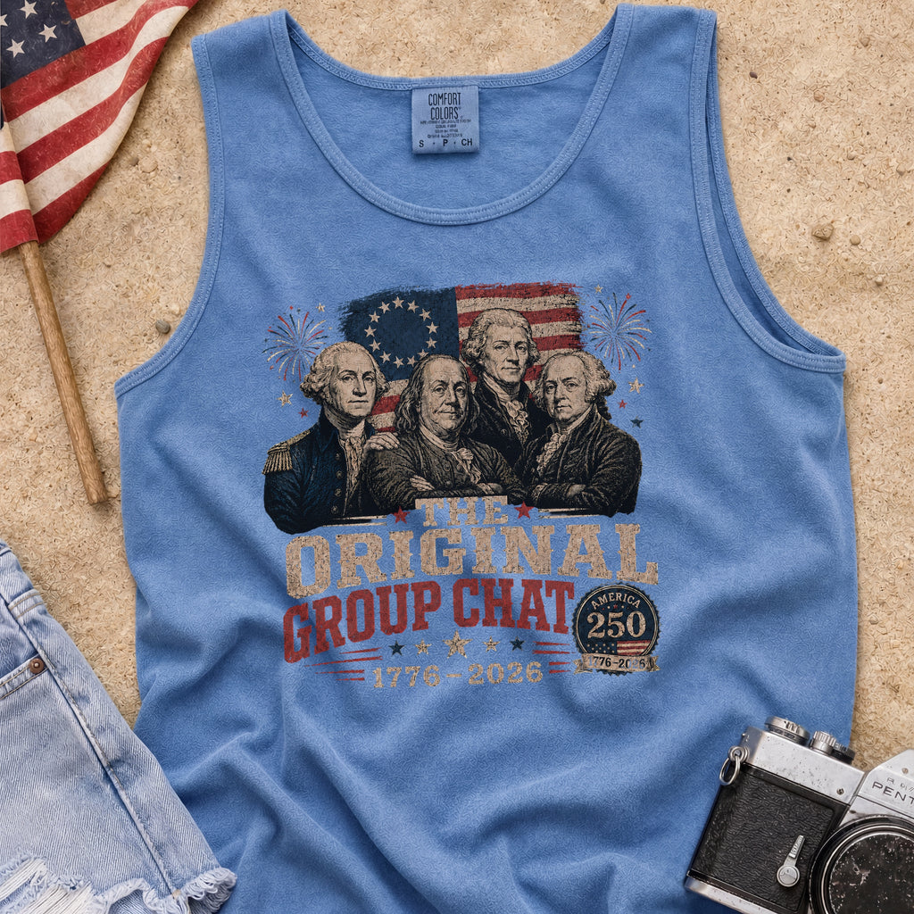 The Original Constitution Group Chat Vintage Patriotic Tank Top, America250
