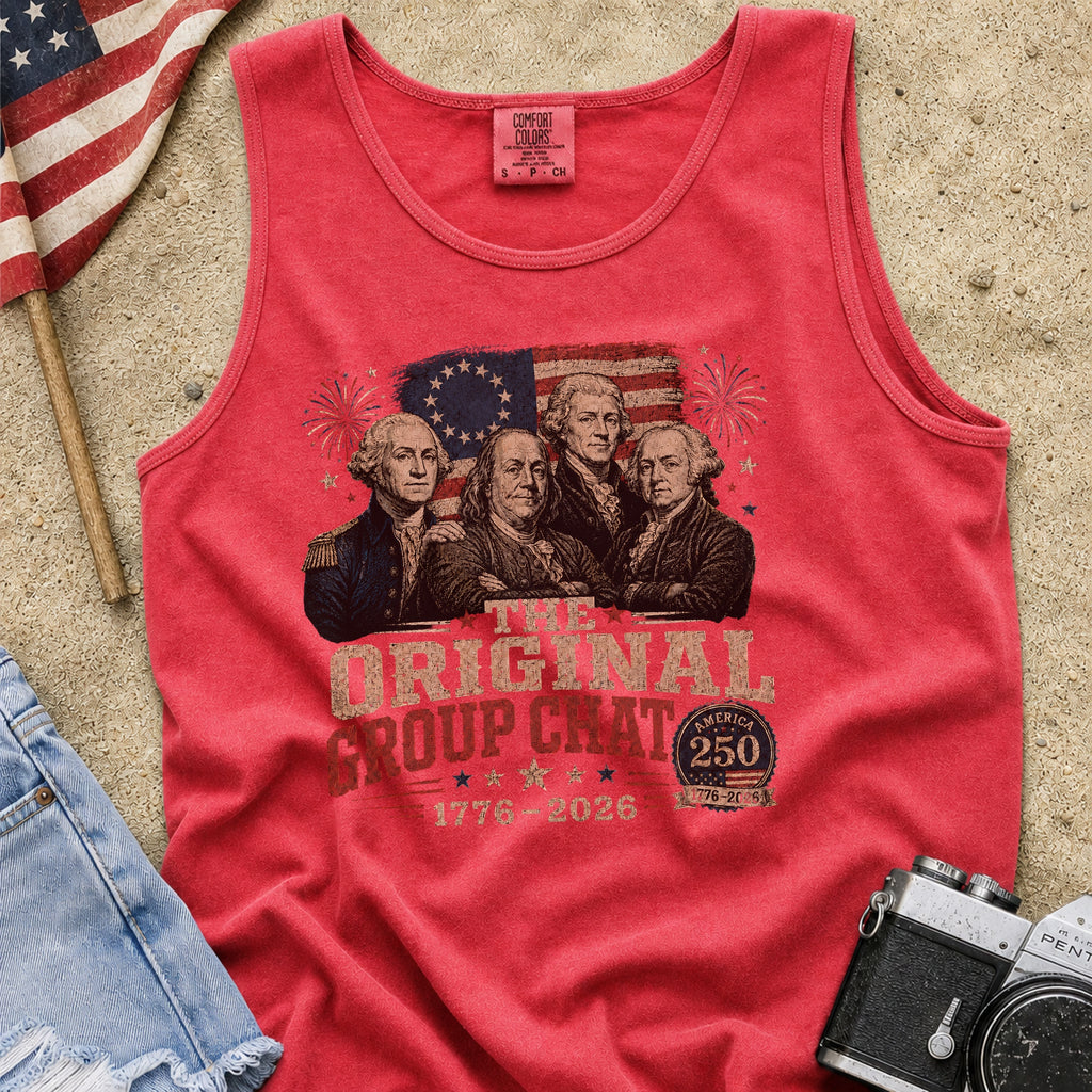 The Original Constitution Group Chat Vintage Patriotic Tank Top, America250