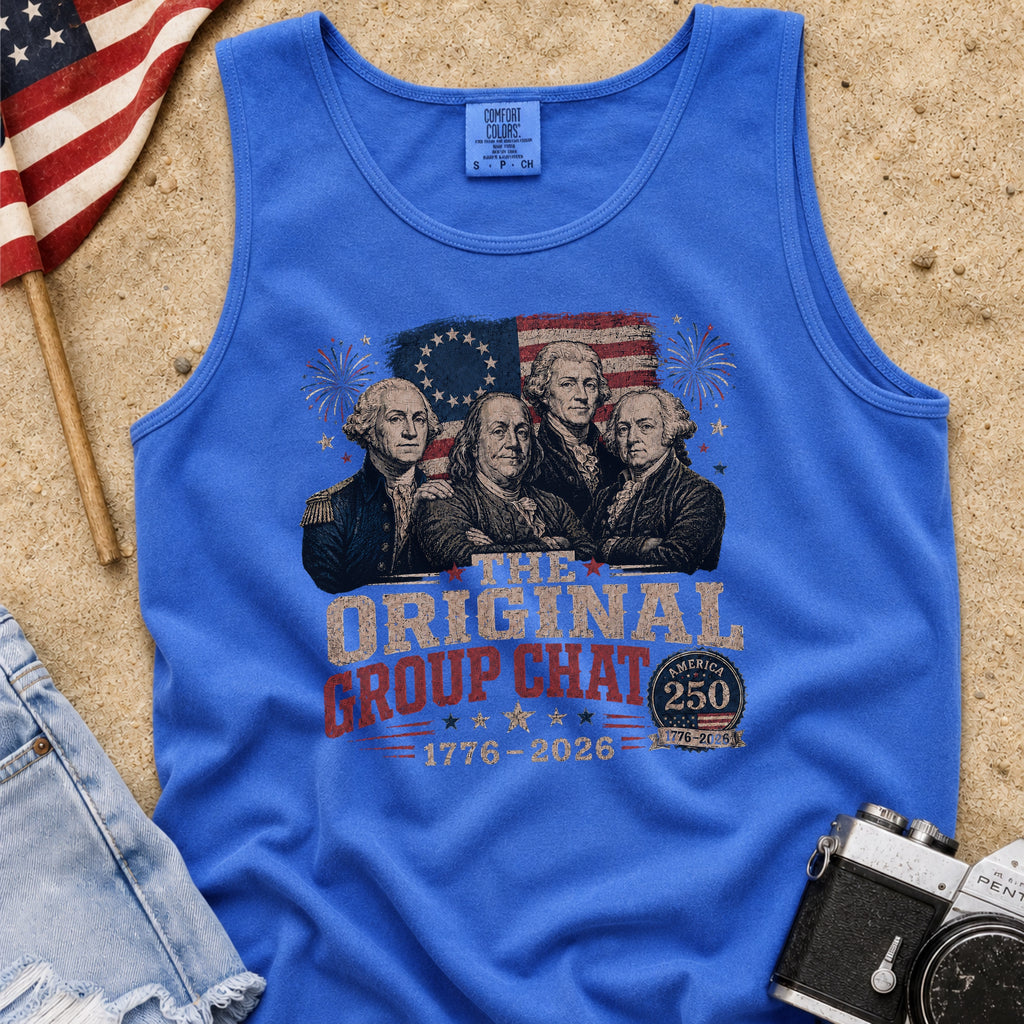 The Original Constitution Group Chat Vintage Patriotic Tank Top, America250
