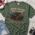 Row Hard or Go Home T-Shirt, Delaware Row Boat Club America 250 Tee