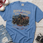 Row Hard or Go Home T-Shirt, Delaware Row Boat Club America 250 Tee