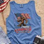 Stars, Stripes & Sasquatch T-Shirt, Patriotic America 250 Bigfoot Tank Top