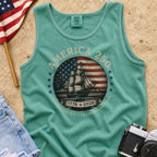America 250 Vintage Ship & Flag Tank Top, 1776–2026 Independence Shirt