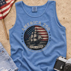 America 250 Vintage Ship & Flag Tank Top, 1776–2026 Independence Shirt